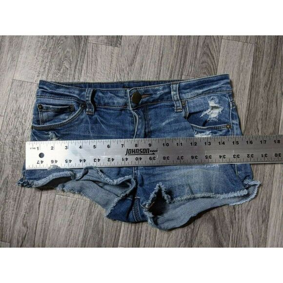 (3/$27) STS Blue Fringe Distressed Jean Shorts - Picture 7 of 11